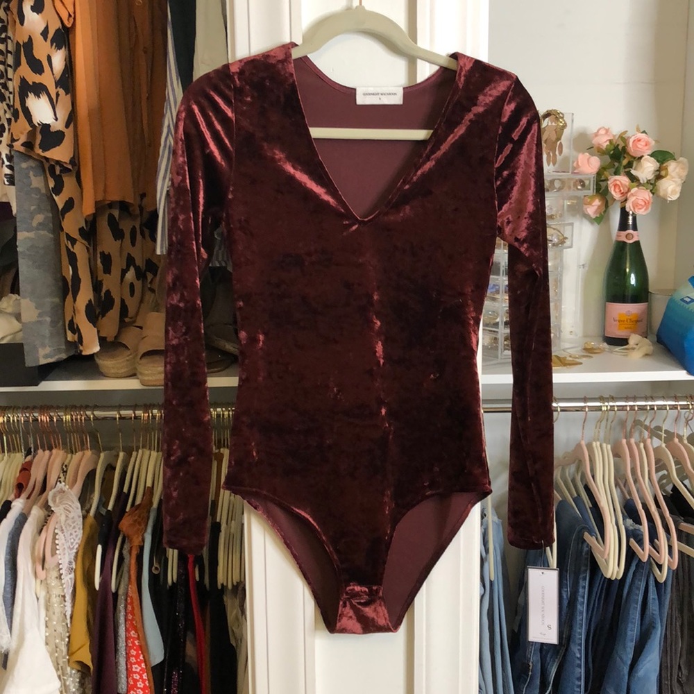 Velvet bodysuit